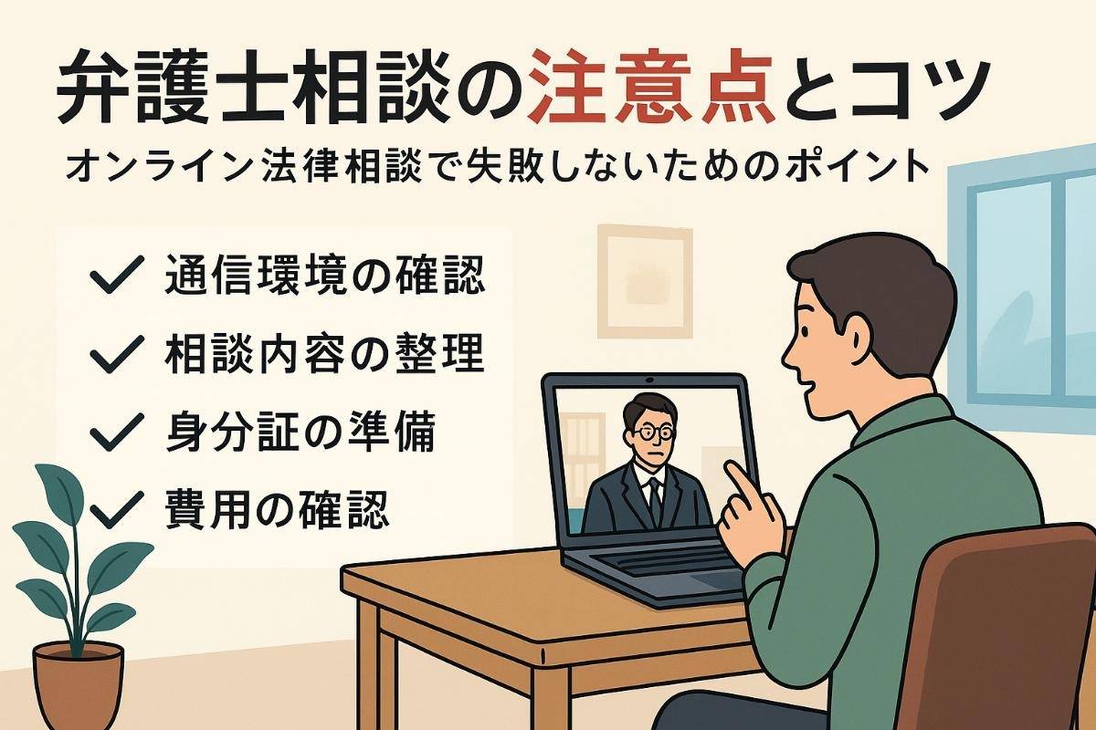 弁護士にオンラインで相談をする際のポイントと注意点を解説