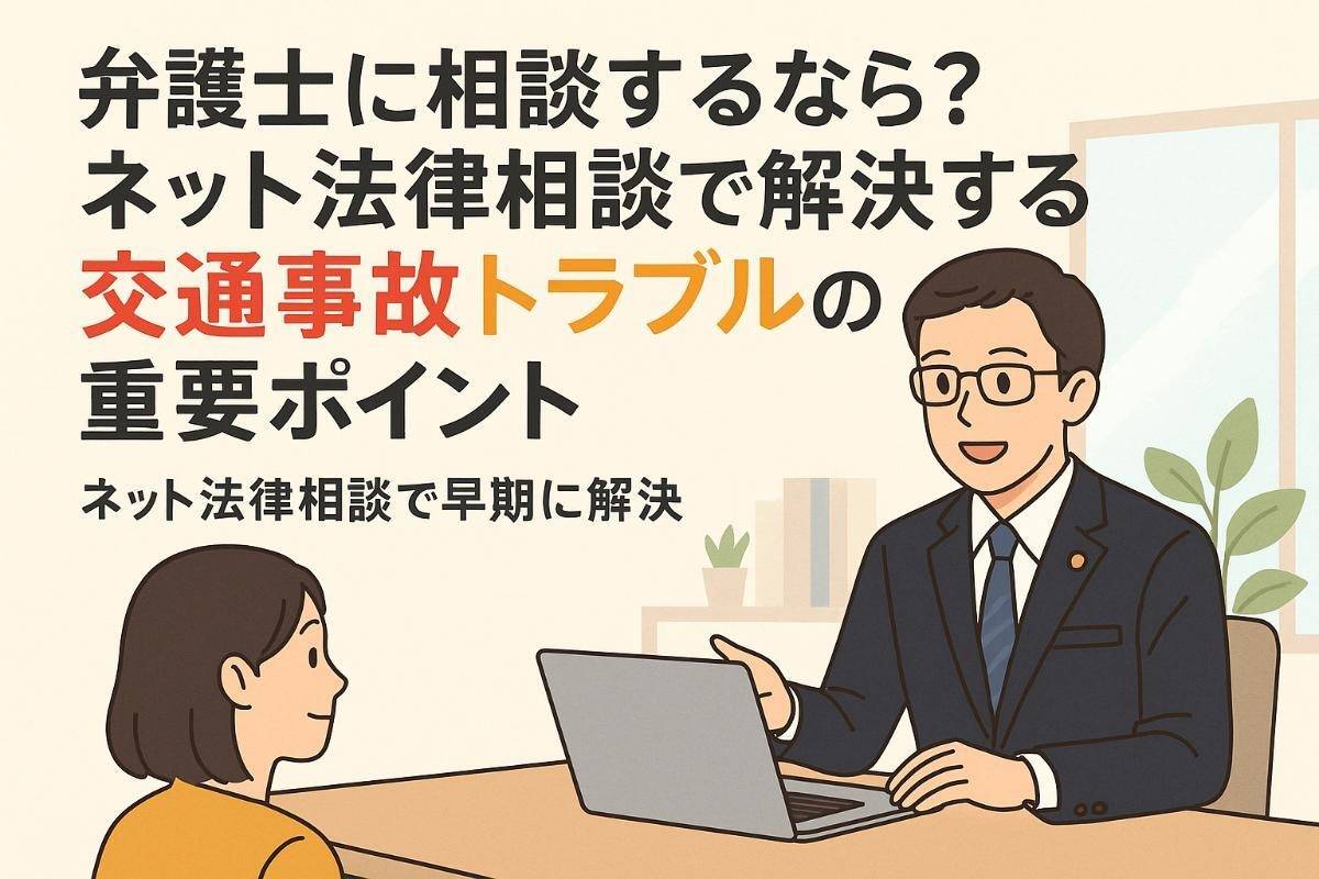 弁護士に相談するなら？ネット法律相談で解決する交通事故トラブルの重要ポイント