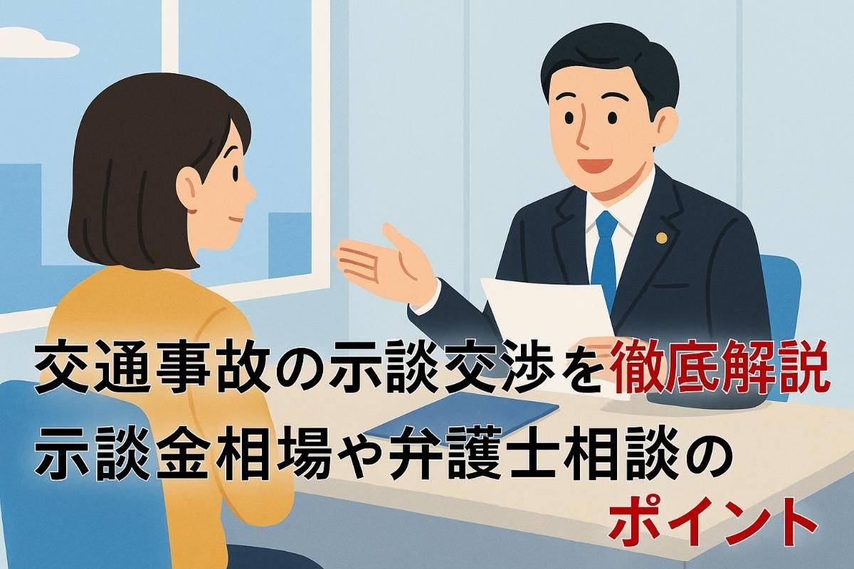 交通事故の示談交渉の基礎知識と流れを徹底解説｜示談金相場や弁護士相談のポイントも紹介