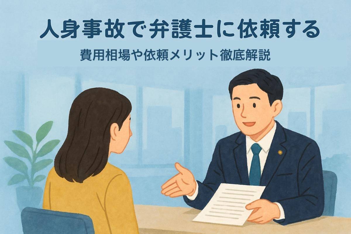 人身事故で弁護士に依頼する費用相場や依頼メリット徹底解説