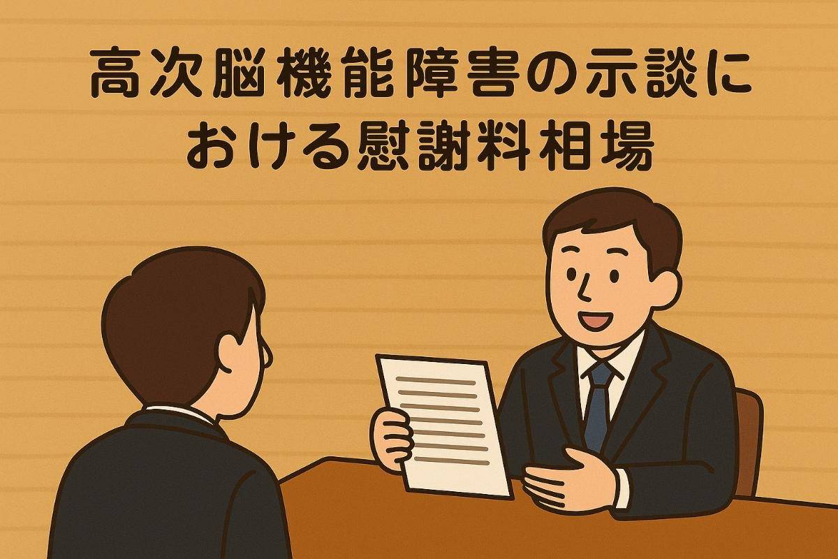 高次脳機能障害の示談における慰謝料相場