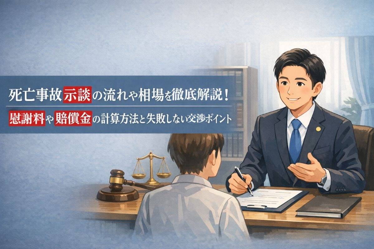死亡事故示談の流れや相場を徹底解説｜慰謝料や賠償金の計算方法と失敗しない交渉ポイント